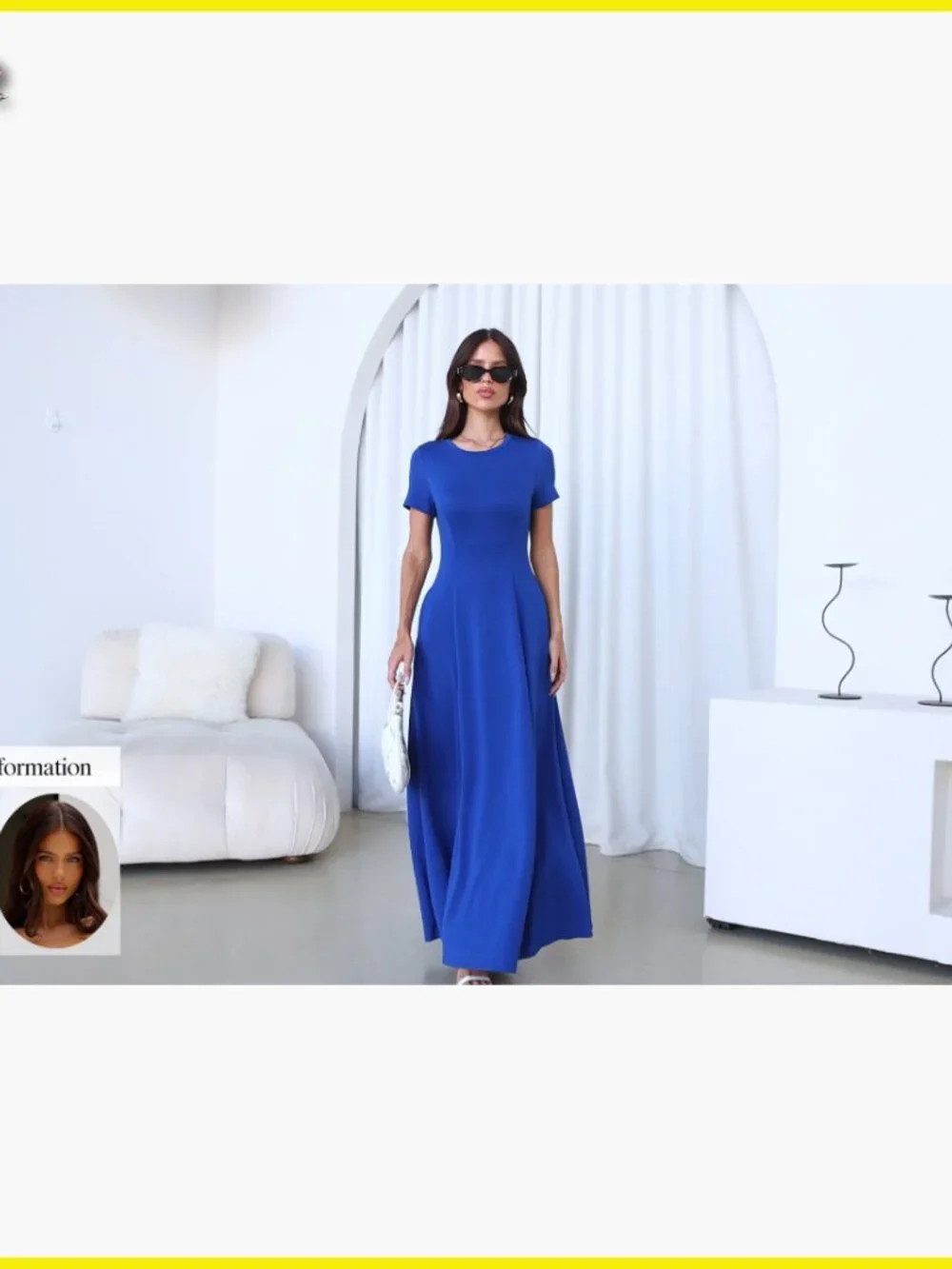 Short Sleeve Maxi Dress Flowy A-Line Formal Cocktail Wedding Guest Chic